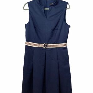 Ellen Tracy Royal Blue Sleeveless With Pockets Size 12 Dress BNWT